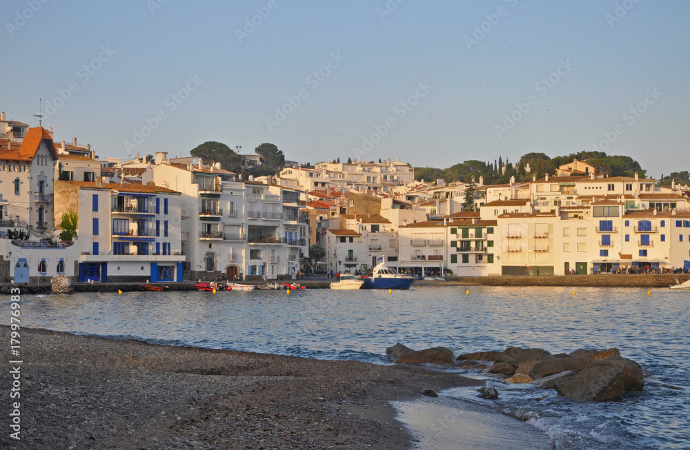 Evening view of the marina of Cadaques