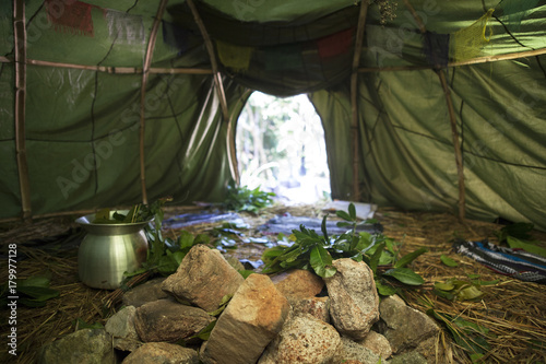 Mexican or Indian Sauna Hut - Stock image