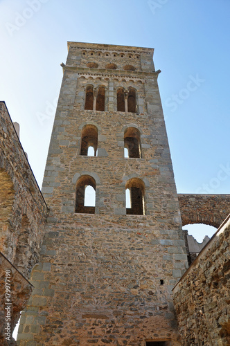 Medieval monastery Sant Pere de Rodes in Spanish Catalonia