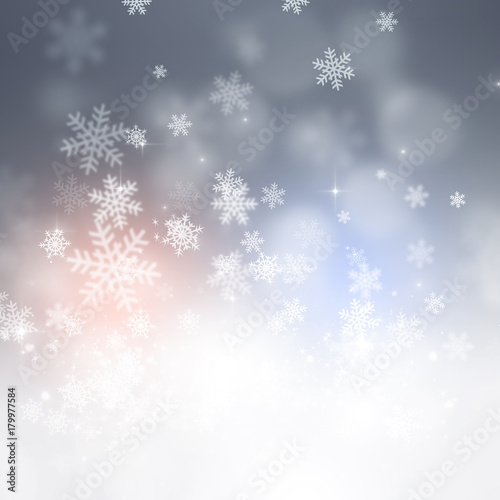 Winter Snow Holiday Background