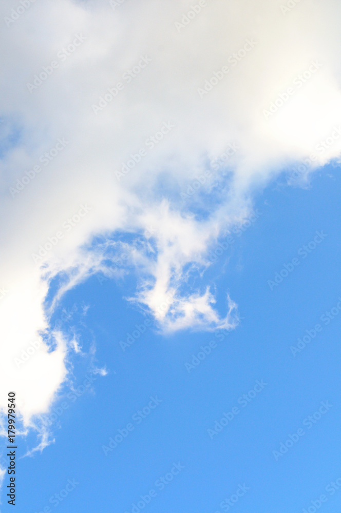 background with light blue sky and softy white cloud, vertical background with light blue sky and softy white cloud, vertical