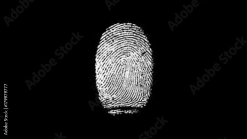 Various Fingerprints Running on black background