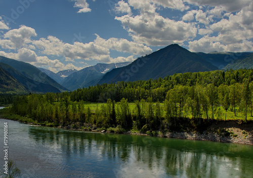 Summer on the rivers of Mountain Altai