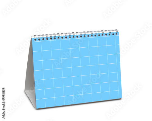 Mockup for desk calendar isolated