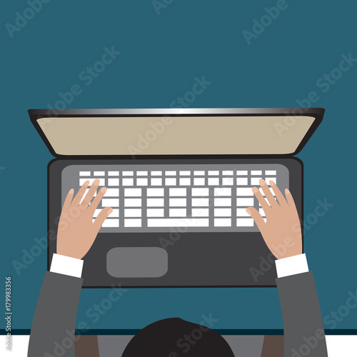  Group of employed people working in the office