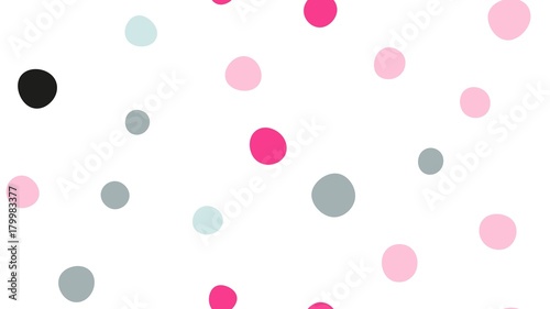 Seamless dots pattern with white background. Vector repeating texture.