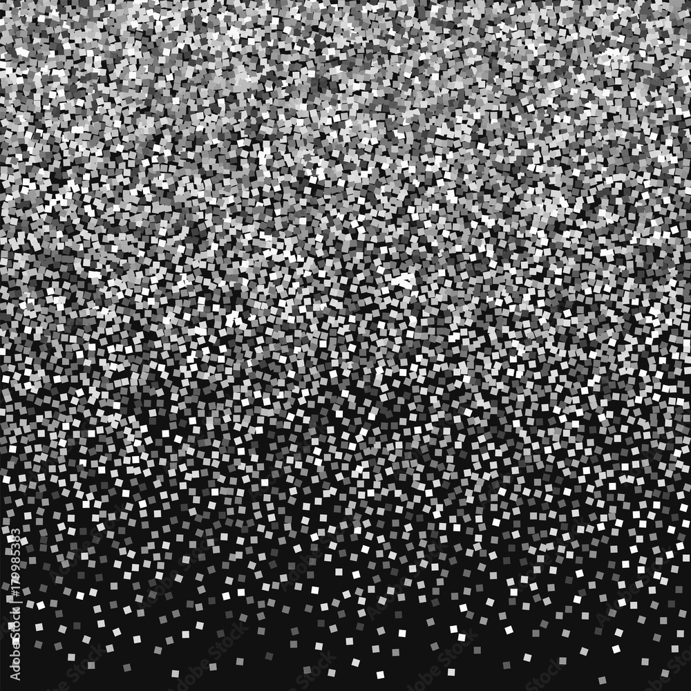 Silver glitter on a black background. - Vektorgrafik . eps 10