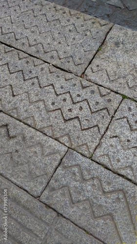 carved pavement background