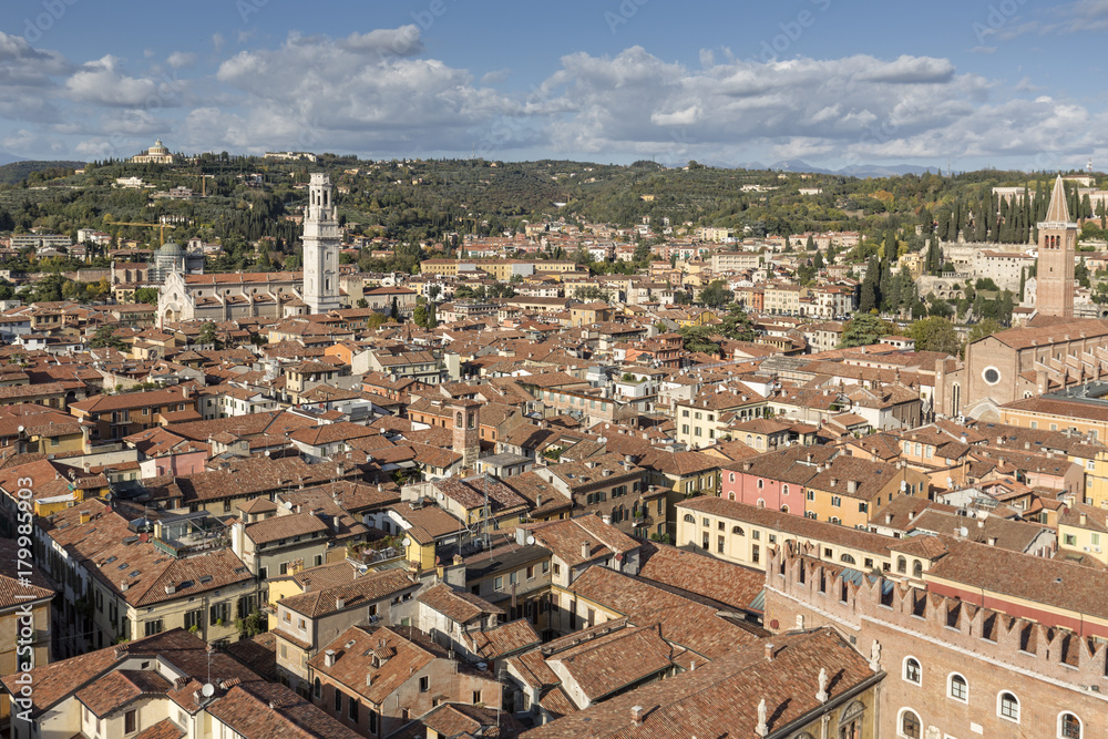 Blick auf die Altstadt von Verona, Italien