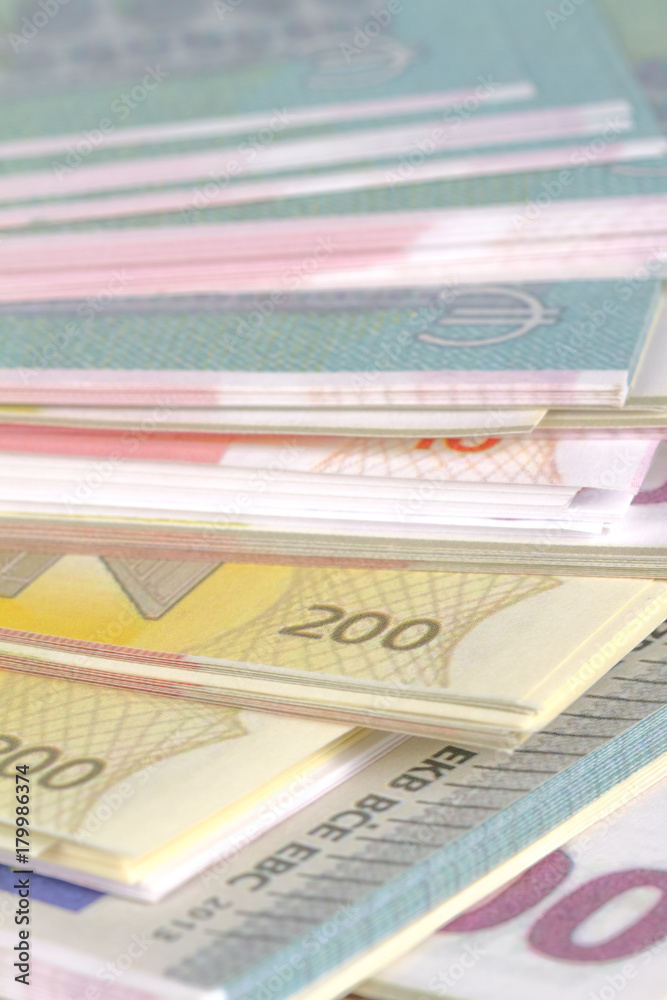 Stack of Euro Banknotes Stack of Euro Banknotes