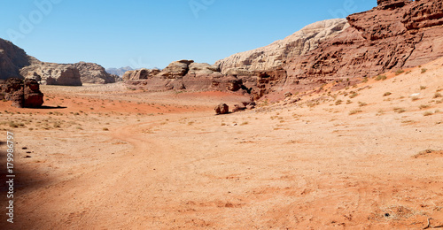 in the desert sand and mountain adventure destination