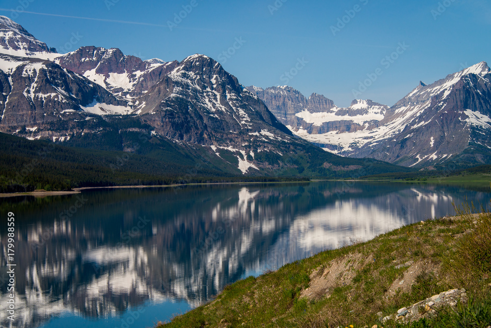 Reflection of Snow Covered Mountains Reflection of Snow Covered Mountains