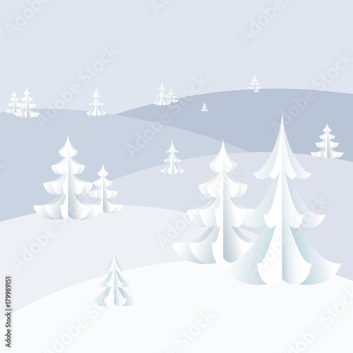 Winter holiday background on New Year and Christmas for postcards on  holiday Vector
