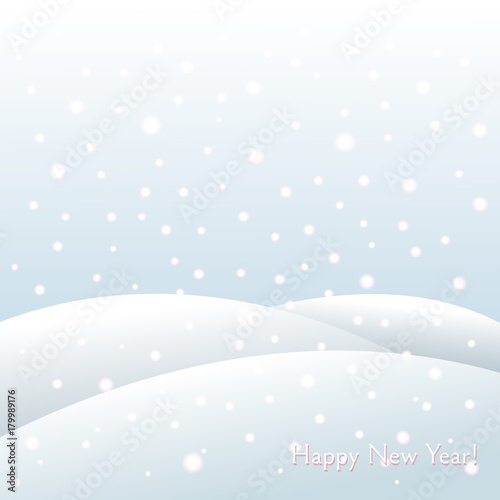 Winter holiday background on New Year and Christmas  Winter frosty landscape Template Vector