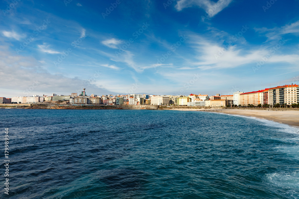 The beach in Coruña
