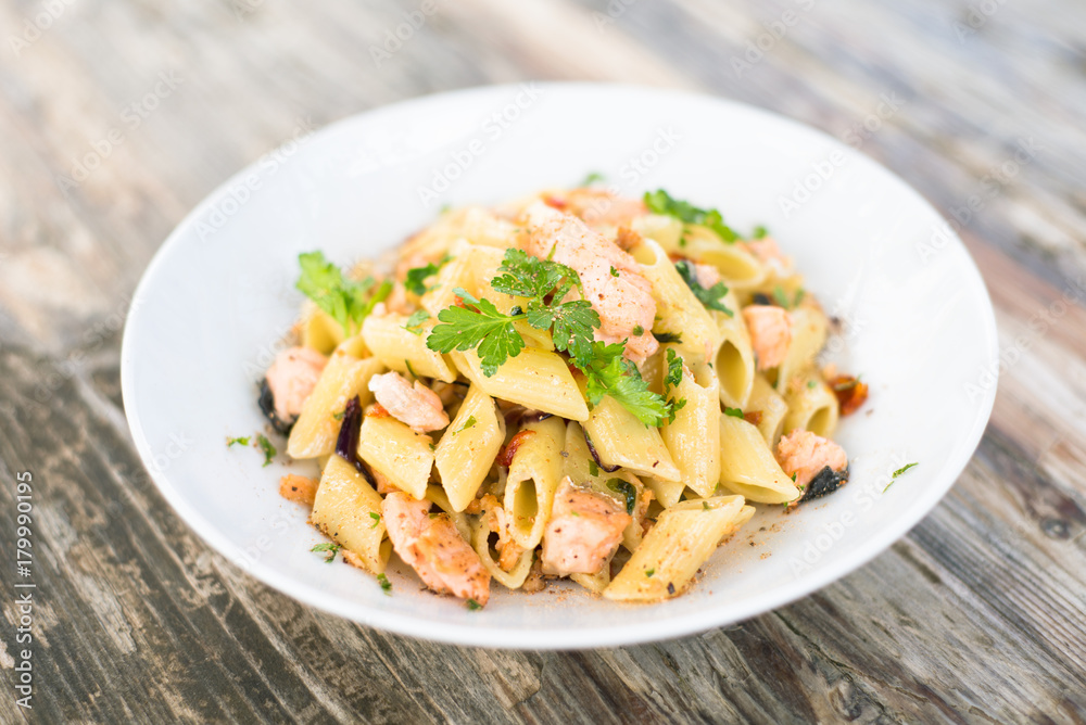 Penne al Salmone, Italian Pasta