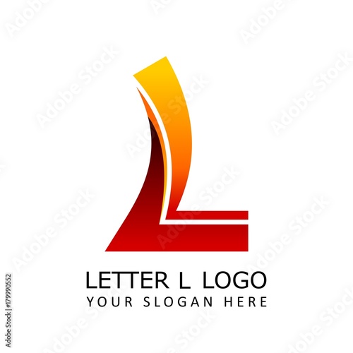 letter l hot wing logo