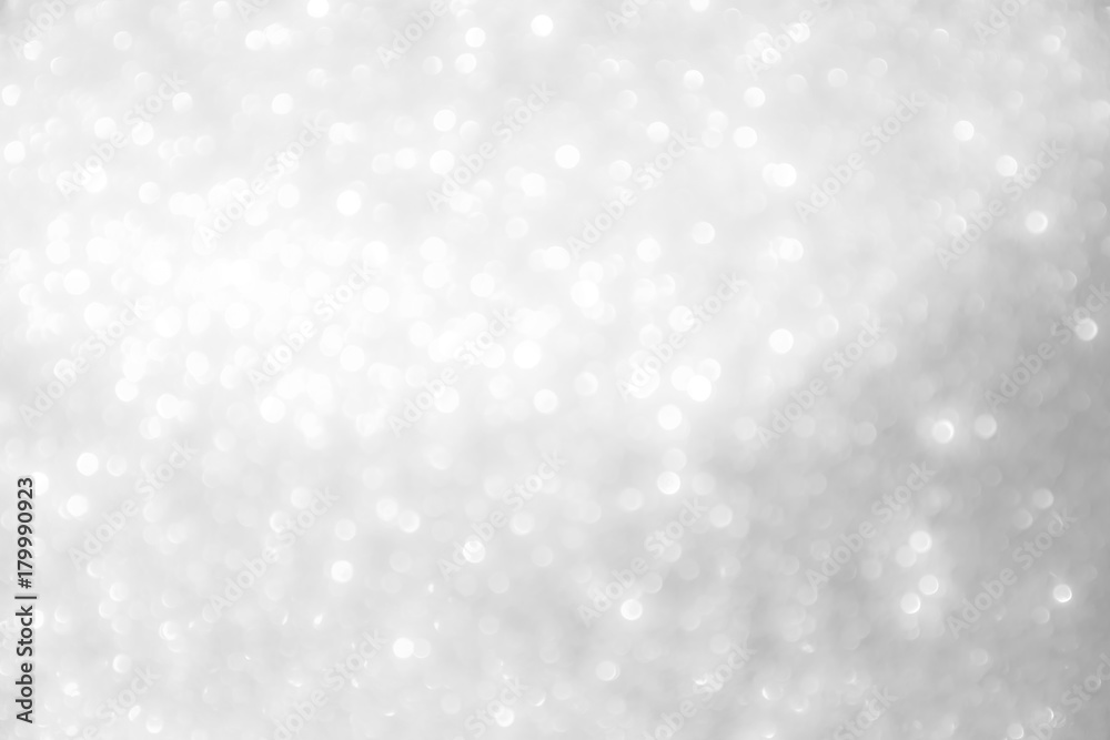 white glitter texture bokeh background