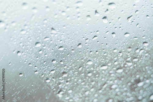 Raindrops on a windshield © sandradombrovsky