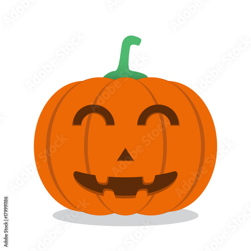 Halloween pumpkin. Vector Illustration. © EmBaSy
