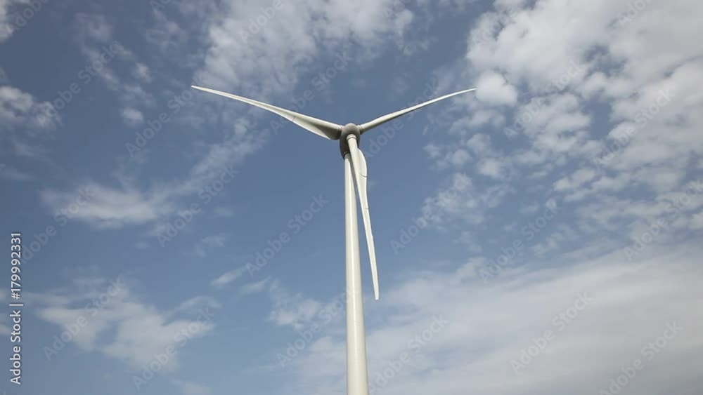Wind power turbine. Renewable power energy station Wind power turbine. Renewable power energy station