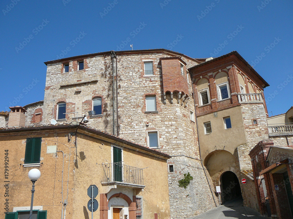 View of the city of Rapolano Terme