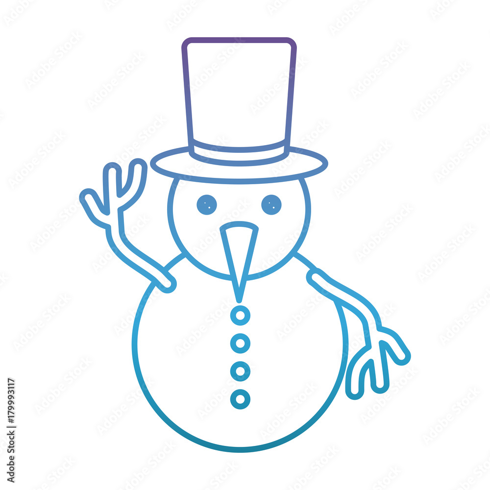 snowman icon over white background vector illustration snowman icon over white background vector illustration