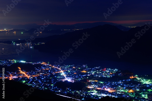 広島の夜景 経小屋山からの眺め