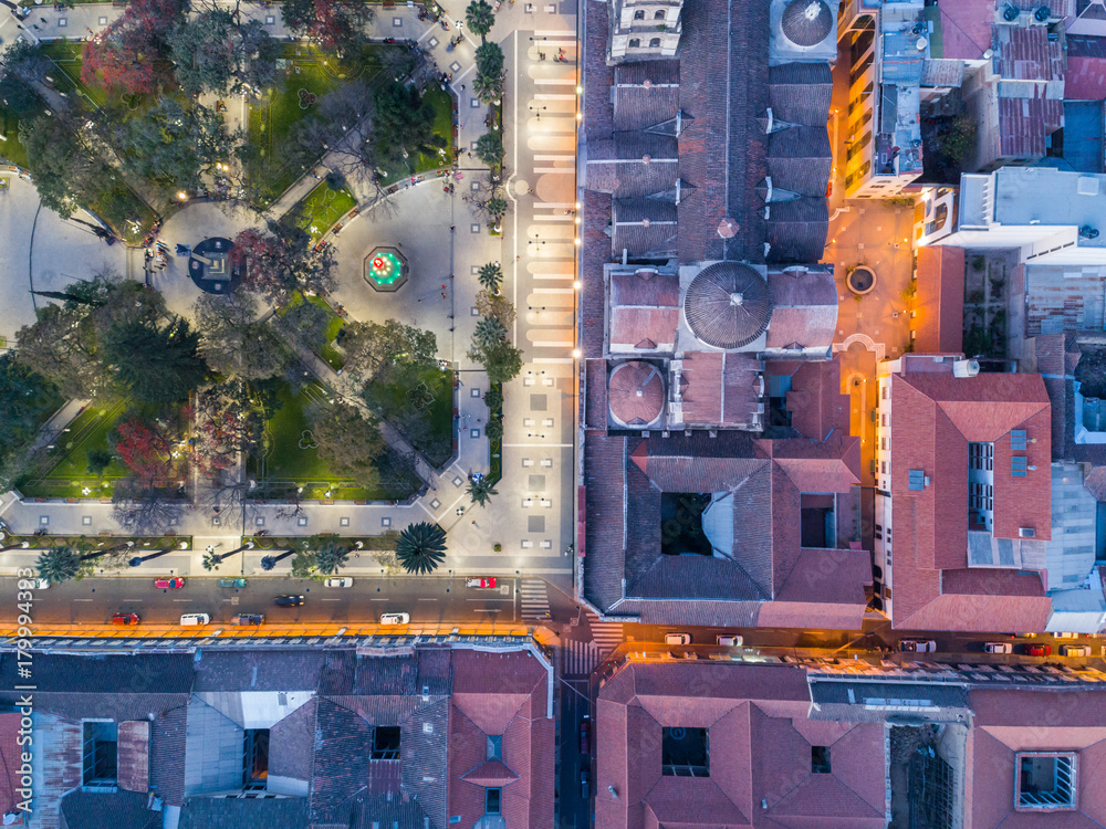 Obraz premium Plaza 14 de Septiembre in Cochabamba, Bolivia