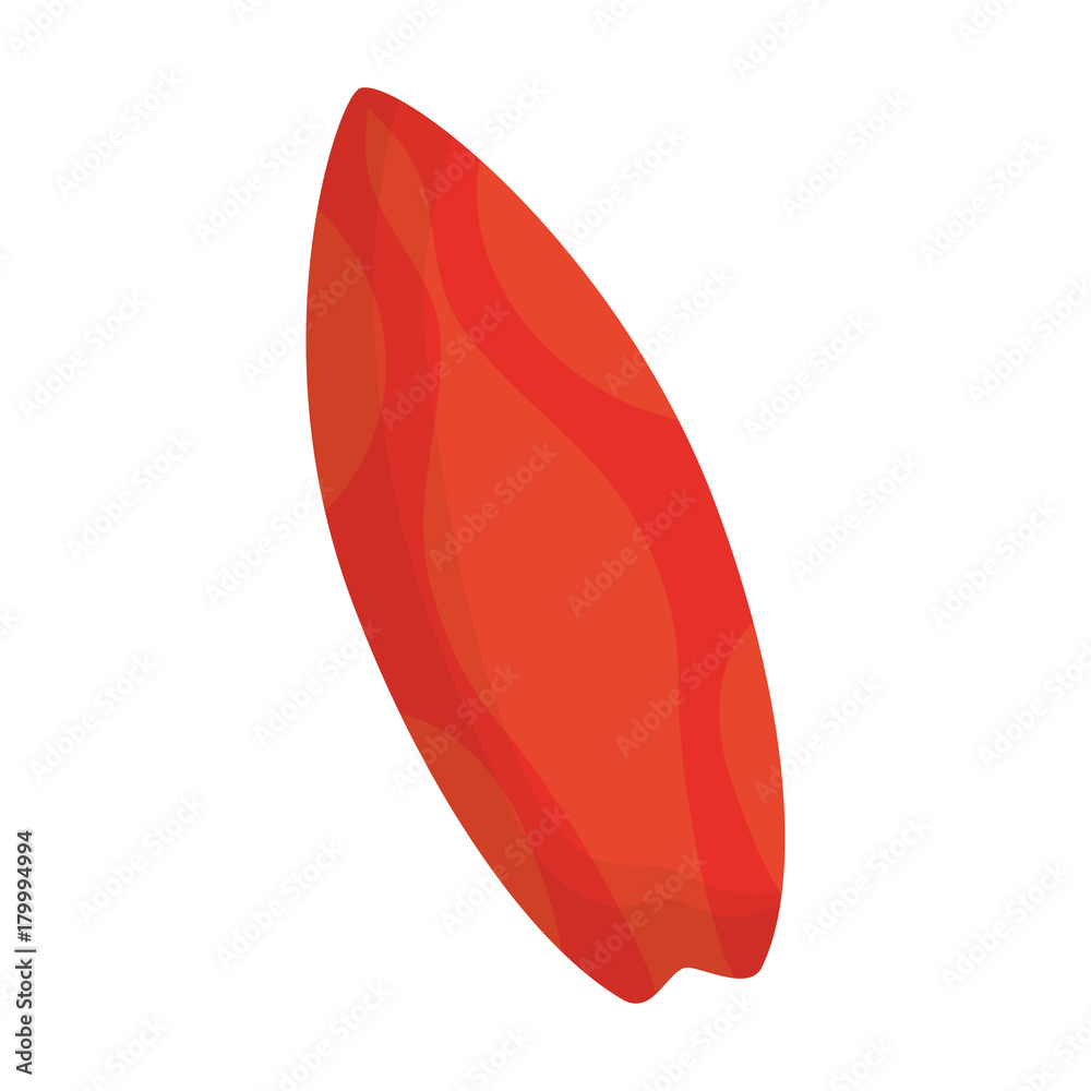 surfboard icon over white background vector illustration surfboard icon over white background vector illustration