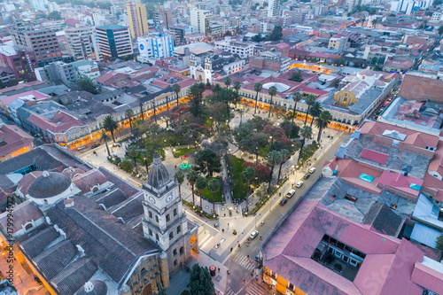 Plaza 14 de Septiembre in Cochabamba  Bolivia