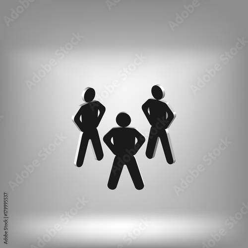 Gangster person icon. Vector illustration