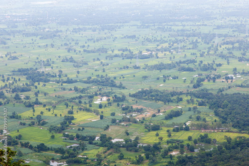 Bird's-eye view of landscape public landmark, Cliff view point landscape Bird's-eye view of landscape public landmark, Cliff view point landscape
