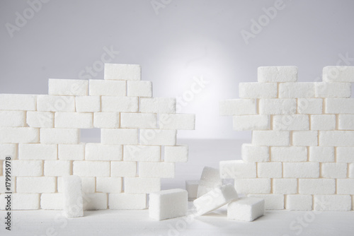 Muro di zucchero caduto