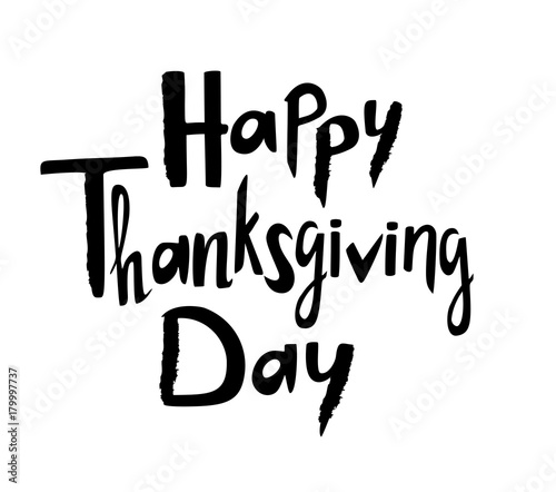 Thanksgiving day lettering