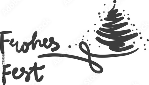 Frohes Fest, Frohe Weihnachten, Handschrift, Handlettering, Karte, xmas, x-mas, x mas 