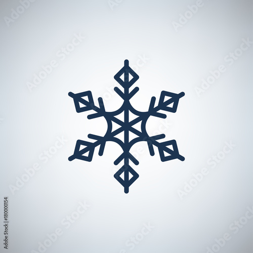 einfaches Symbol - Schneeflocke
