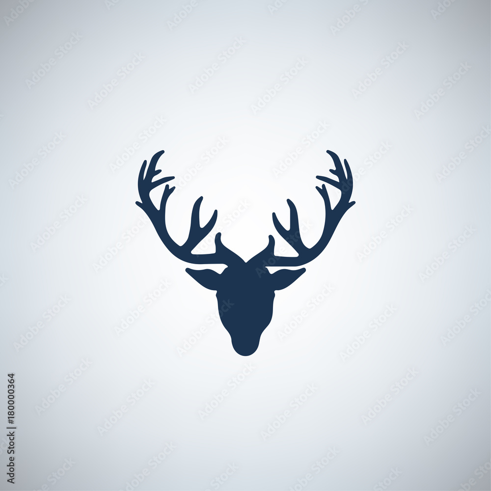 einfaches Symbol - Hirschgeweih