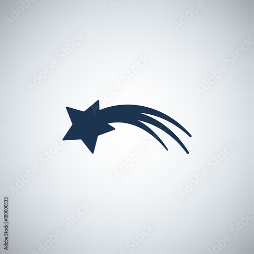 einfaches Symbol - Sternschnuppe