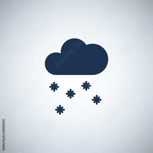einfaches Symbol - Schneefall
