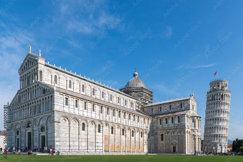 Piazza dei Miracoli  formally known as Piazza del Duomo is located in Pisa, Tuscany, Italy