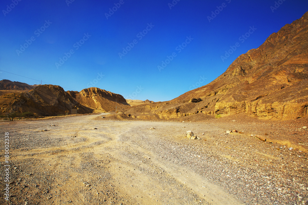 Mountains in the Desert of Negev, Israel