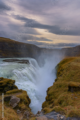 Fototapeta Naklejka Na Ścianę i Meble -  Gullfoss Waterfal Icelandic scenery