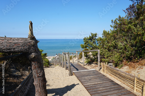 Spiaggia di Sabaudia, italia