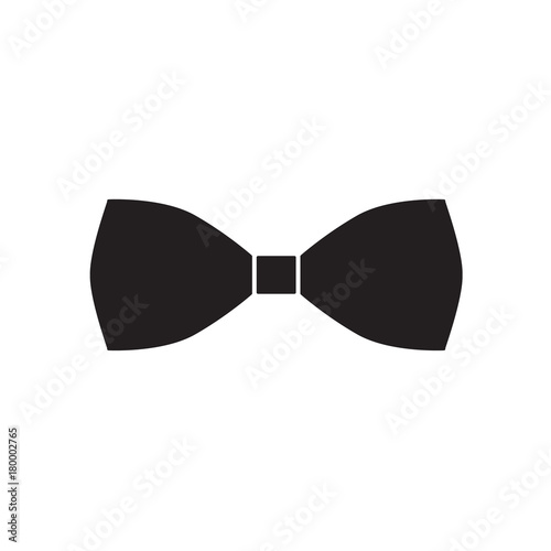 black bow tie icon- vector illustration