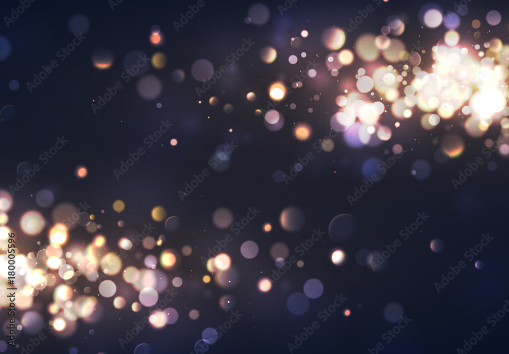 Christmas lights. Background of bright glow bokeh,