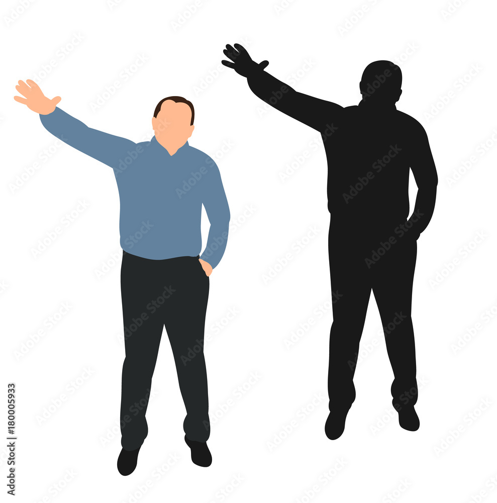 silhouette of a man business silhouette of a man business