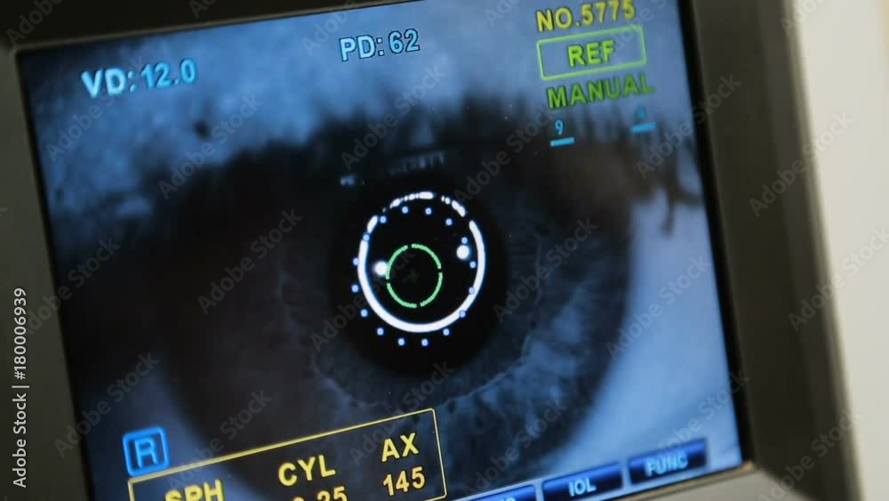 Modern eye testing device