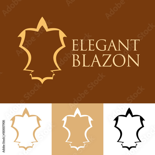 Elegant Line Art Blazon - V...