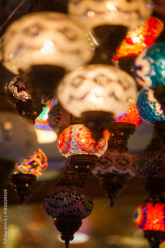 Turkish lamps in Istanbul